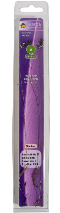 Ashima Anti Eject Standard Karper Onderlijn (2pcs)