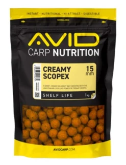 Avid Creamy Scopex Boilies (1kg)