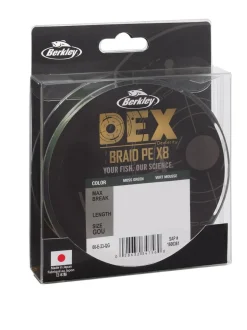 Berkley Dex X8 PE Gevlochten Lijn Moss Green (300m)
