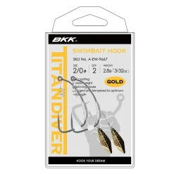 BKK Titandiver Gold Softbait Haken (2 Stuks)