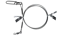 BKK 7x7 Wire Leader HD Pike Snap Roofvis Onderlijn 40cm (2 Stuks)