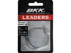 BKK 7x7 Wire Leader HD Pike Snap Roofvis Onderlijn 40cm (2 Stuks)