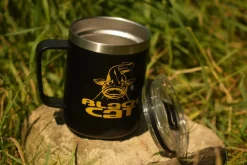 Black Cat Stainless Steel Thermal Mug