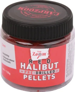 Carp Zoom Pre-Drilled Red Halibut Pellets, 120g