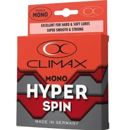Climax Hyper Spin Red Nylon Vislijn (150m)