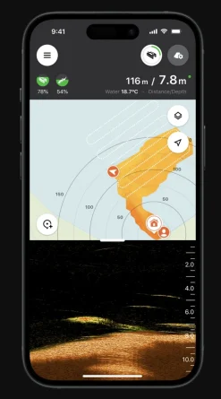 Deeper Quest Voerboot (Dieptemeter + GPS + Autopilot)