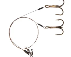 Dragon Treble Hook 1x7 AFW Surfstrand Leader, 2 stuks!