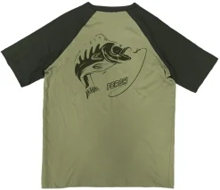 Fladen T-Shirt Duo Green Perch