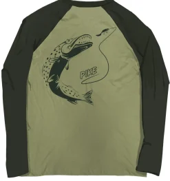 Fladen T-Shirt Long Sleeve Duo Green Pike