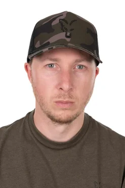 Fox Black Camo Trucker Cap