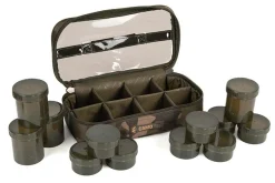 Fox Camolite 12 Pot Hookbait Case (Incl. 12 Potjes)