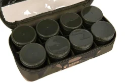Fox Camolite 12 Pot Hookbait Case (Incl. 12 Potjes)