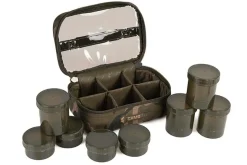 Fox Camolite 8 Pot Hookbait Case (Incl. 8 Potjes)