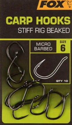 Fox Carp Hooks Stiff Rig Beaked