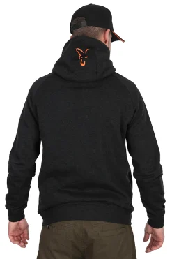 Fox Collection LW Hoody Black & Orange Vis Trui