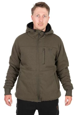Fox Collection Sherpa Jas Green/Black