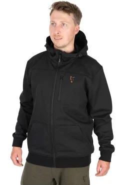 Fox Collection Soft Shell Jas Black/Orange