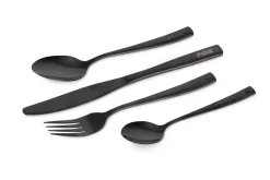 Fox Cookware Black Stainless Cutlery Set (4pcs)