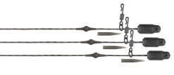 Fox Edges Naturals Heli-Clip Rigs Copper Core 50lb 75cm (3 Stuks)