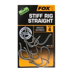 Fox Edges Stiff Rig Straight Hooks
