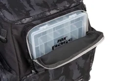 Fox Rage Camo Voyager Rucksack (Incl. 5 Tackleboxen)