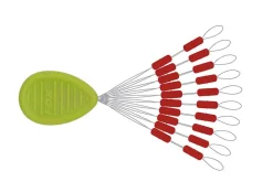 Fox Rage Predator Float Stops Red (20pcs)