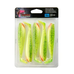 Fox Rage Zander Pro Shad Lemon Tiger Ultra UV Packs 5pcs