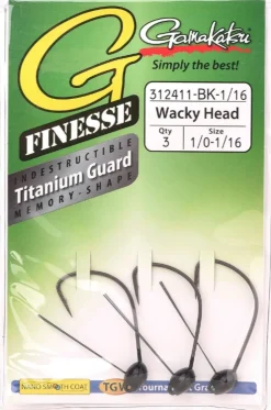 Gamakatsu G-Finesse Jig Head Wacky Softbait Haak (3pc)