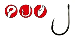 Gamakatsu Powercarp Eyed Hooks NS Black (10pcs)