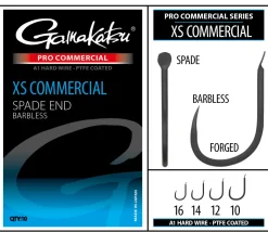 Gamakatsu Pro-C XS Commercial Spade A1 PTFE BL Witvis Haak (10 stuks)