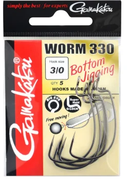Gamakatsu Worm 330 Bottom Jigging Hooks