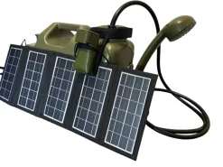 Holdcarp Rechargeable Camping Shower Set + 10W Solar