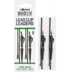 Korda Basix Lead Clip Leaders 50cm (50lb/22kg) (2pcs)