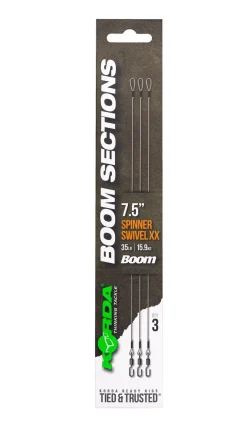 Korda Booms Spinner Swivel XX Onderlijn (3 Stuks)