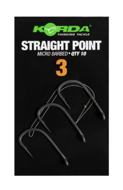 Korda Straight Point Barbed Karperhaken (10 Stuks)