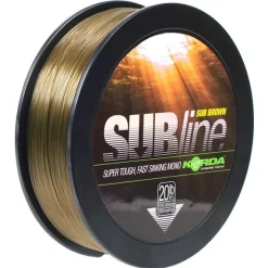 Korda Subline Brown Nylon Karperlijn (1000m)
