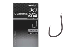 Matrix X1 Commercial Carp Witvis Haken Weerhaakloos (10 Stuks)