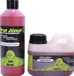 Pro Line Hi-Instant Fish&Krill Pakket met boilies, bait steam, complex fish liquid en een emmer!