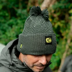 Ridgemonkey APEarel ThermaPro Waterproof Bobble Hat Green