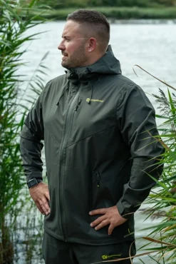 Ridgemonkey APEarel ThermaPro Waterproof Shell Coat Green