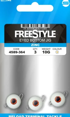 Spro Freestyle FS Eyed Bottom Jig Glow White Loodvrij