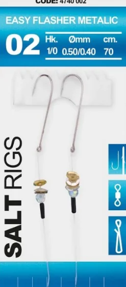 Spro Salt Rig #02 Easy Flasher Metalic Paternoster