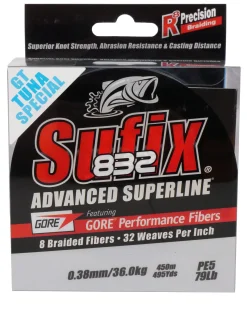 Sufix 832 GT Tuna Special Gevlochten Lijn 450m