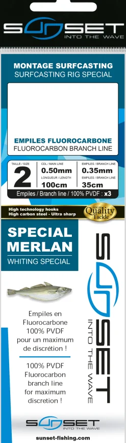 Sunset BDL Surfcasting RS Competition Special Whiting Fluorocarbon Rig