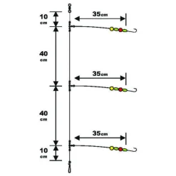 Sunset BDL Surfcasting RS Competition Special Whiting Fluorocarbon Rig