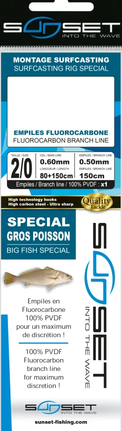 Sunset BDL Surfcasting RS Competition Special Big Fish Fluorocarbon Rig
