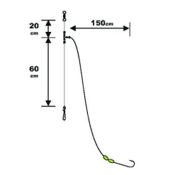 Sunset BDL Surfcasting RS Competition Special Big Fish Fluorocarbon Rig