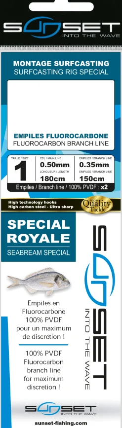 Sunset BDL Surfcasting RS Competition Special Royal Seabream Fluorocarbon Rig