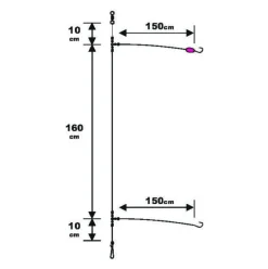 Sunset BDL Surfcasting RS Competition Special Sparidae Fluorocarbon Rig