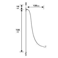 Sunset BDL Surfcasting RS Competition Special Long Distance Fluorocarbon Rig